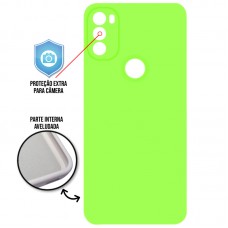 Capa Motorola Moto G71s - Cover Protector Verde Limão